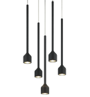 LUMENAGIO - Matte Black multi pendant - C35405MB