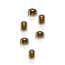 Refrax - Aged Gold Brass multi pendant - C37406AGAG