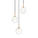 DELCIA - Aged Gold Brass multi pendant - C60603AGCL