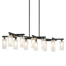 KRISTOF - Black linear chandelier - C60812BK