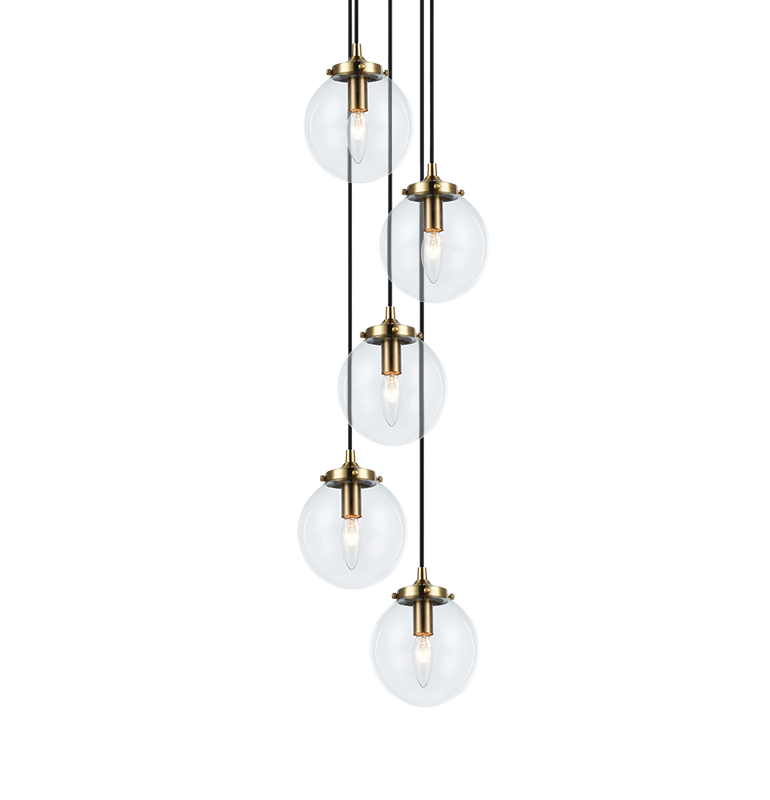 The Bougie - multi-light pendant - C63005AGCL