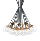 The Bougie - Aged Gold Brass chandelier - C63019AGCL