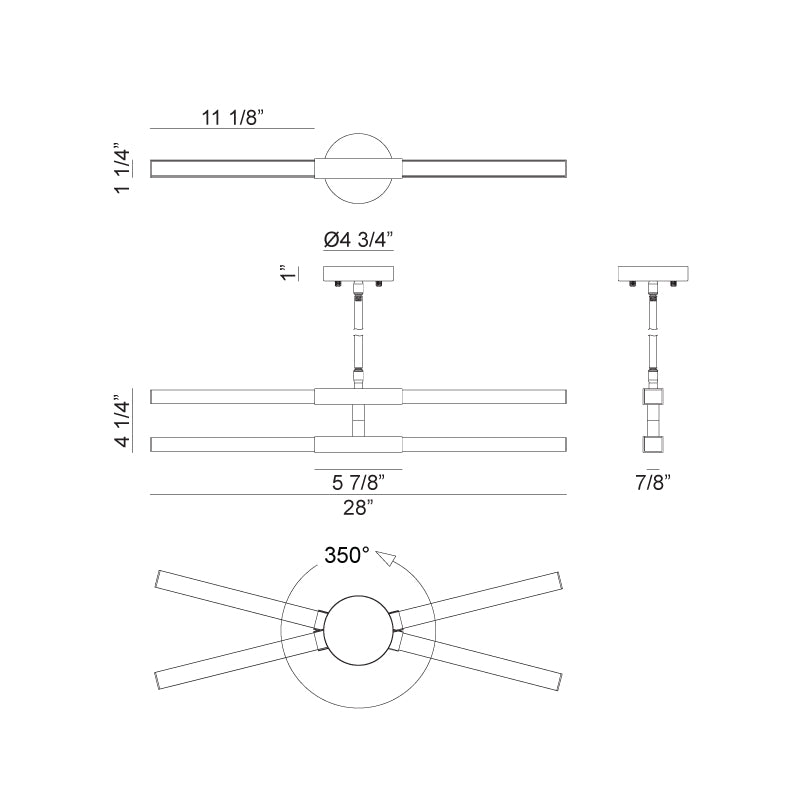 Lineare - Pendant - C64738MBCH