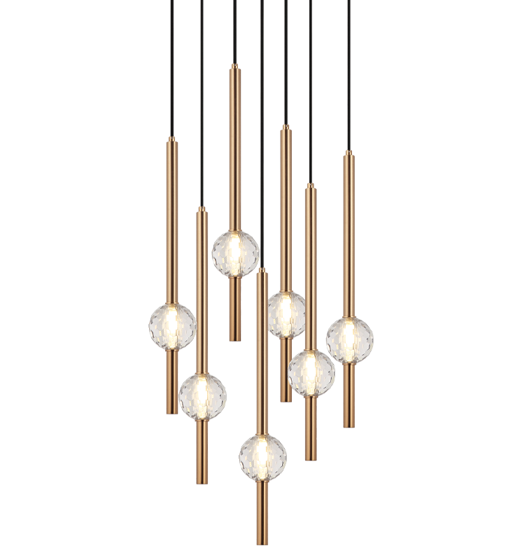 WINDCHIMER - multi-light pendant - C68907AG