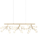 HYDRANGEA BLOOM - Gold linear pendant - C69846GL