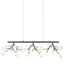 HYDRANGEA BLOOM - Matte Black linear pendant - C69846MB
