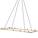 Cascadian - Aged Gold Brass linear chandelier - C75210AG