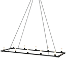 Cascadian - Matte Black linear chandelier - C75210MB