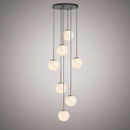 Pearl 7-Light Chandelier C77707-AB/BK
