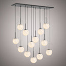 Pear 13 Linear Chandelier C77713L-BK