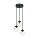 Ridge - Matte Black multi pendant - C84003MBCL