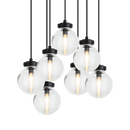 Ridge - Matte Black multi pendant - C84007MBCL