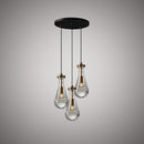 Loft 3-light Chandelier C88803-AB/BK