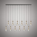 Loft 12-light Chandelier C88812-L-AB/BK