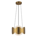 Ciel 10-in Brushed Gold/Opal Glass Socket Chandelier - CH59810-BG/OP