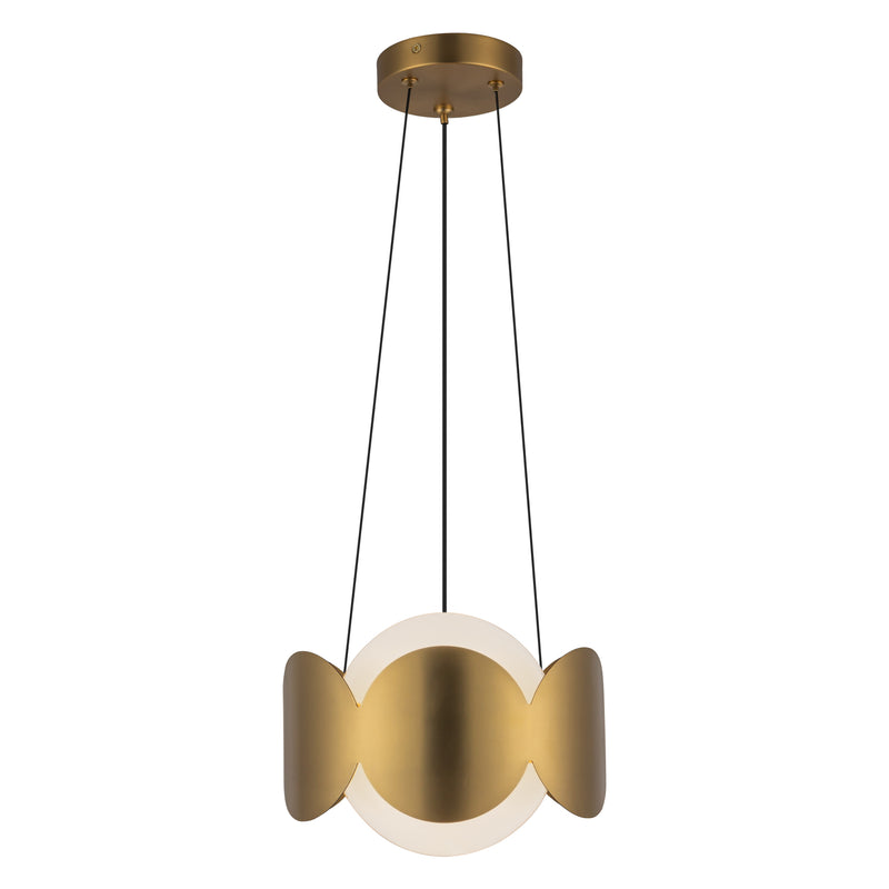 Ciel 10-in Brushed Gold/Opal Glass Socket Chandelier - CH59810-BG/OP