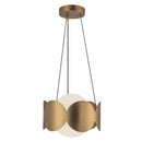 Ciel 10-in Brushed Gold/Opal Glass Socket Chandelier - CH59810-BG/OP