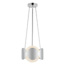 Ciel 10-in Chrome/Opal Glass Socket Chandelier - CH59810-CH/OP