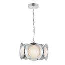 Cleo 16-in Chrome/Opal Glass LED Chandelier - CH77916-CH/OP-UNV
