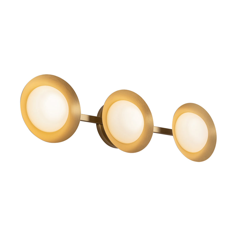 Cleo 23-in Brushed Gold/Opal Glass LED Vanity Light - VL77923-BG/OP