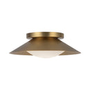 Cleo 9-in Brushed Gold/Opal Glass LED Wall Sconce - WS77909-BG/OP