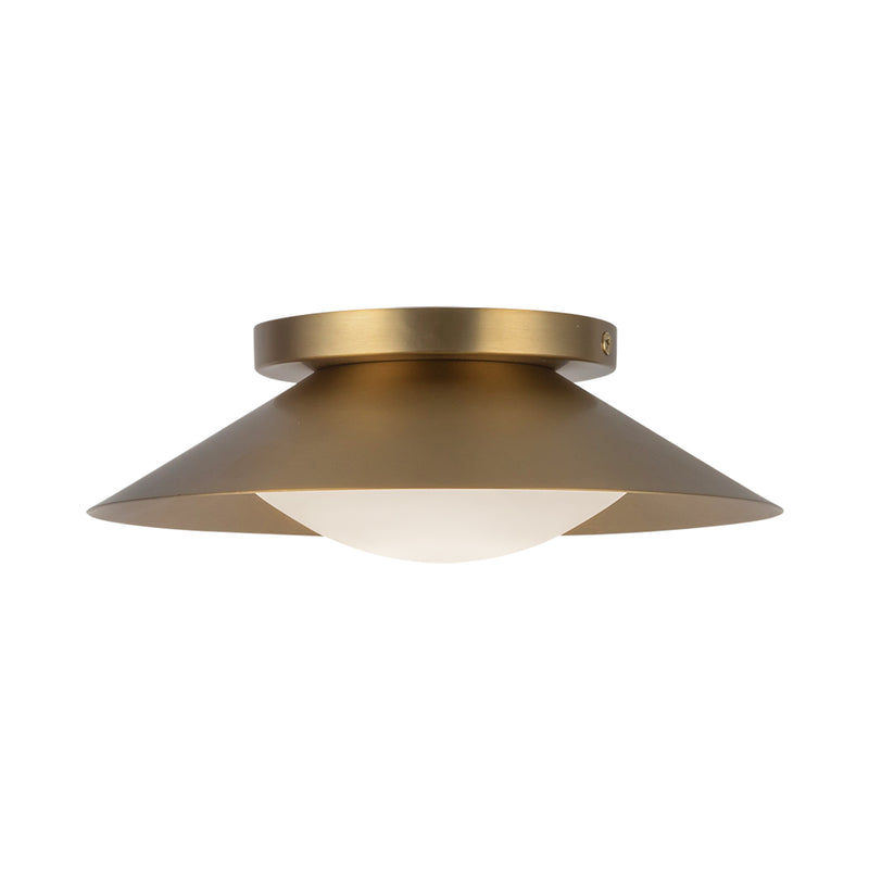 Cleo 9-in Brushed Gold/Opal Glass LED Wall Sconce - WS77909-BG/OP