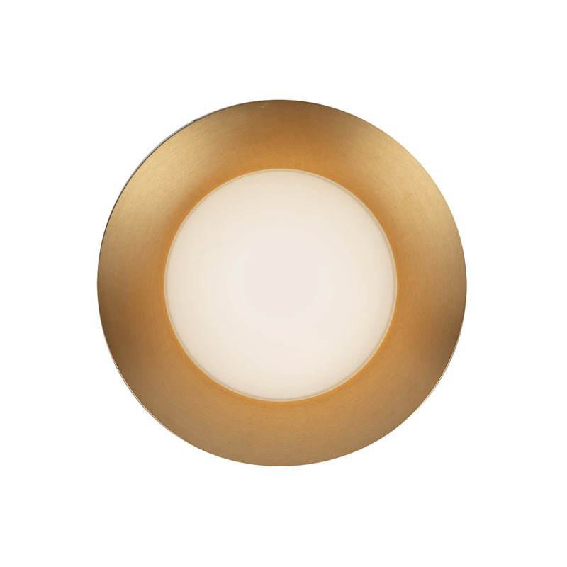Cleo 9-in Brushed Gold/Opal Glass LED Wall Sconce - WS77909-BG/OP