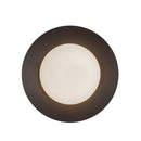 Cleo 9-in Black/Opal Glass LED Wall Sconce - WS77909-BK/OP