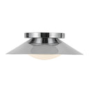 Cleo 9-in Chrome/Opal Glass LED Wall Sconce - WS77909-CH/OP