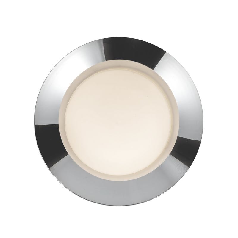 Cleo 9-in Chrome/Opal Glass LED Wall Sconce - WS77909-CH/OP