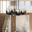 Colette 22-in Urban Bronze/Alabaster LED Chandelier - CH362423UBAR-UNV