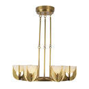 Colette 27-in Vintage Brass/Alabaster LED Chandelier - CH362627VBAR-UNV