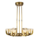 Colette 27-in Vintage Brass/Alabaster LED Chandelier - CH362627VBAR-UNV