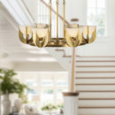 Colette 27-in Vintage Brass/Alabaster LED Chandelier - CH362627VBAR-UNV