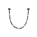 Corda 7-ft Black/Opal Glass LED Pendant - PD39307-BK/OP-UNV-RT
