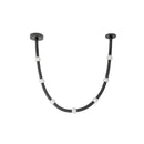 Corda 7-ft Black/Opal Glass LED Pendant - PD39307-BK/OP-UNV