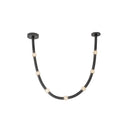 Corda 7-ft Black/Opal Glass LED Pendant - PD39307-BK/OP-UNV