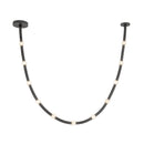 Corda 10-ft Black/Opal Glass LED Pendant - PD39310-BK/OP-UNV-010