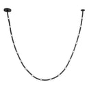 Corda 17-ft Black/Opal Glass LED Pendant - PD39317-BK/OP-UNV-010