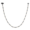 Corda 17-ft Black/Opal Glass LED Pendant - PD39317-BK/OP-UNV-010