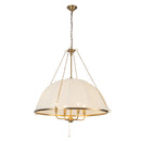 Crosby 33-in Brushed Gold Socket Chandelier - CH661433BG