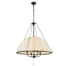Crosby 33-in Matte Black Socket Chandelier - CH661433MB