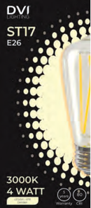 LED Bulb  ST17 Clear E26 base