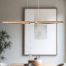 Dakota 42-in Beech Wood LED Linear Pendant - LP21647-BW-UNV