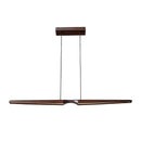 Dakota 42-in Walnut LED Linear Pendant - LP21647-WT-UNV
