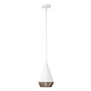 Daphne 7-in White/Brown Cotton Rope 1 Light Pendant - PD633107WHBR
