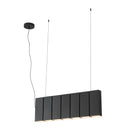 Domino 35-in Black LED Linear Pendant - LP17435-BK-UNV