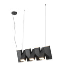 Domino 35-in Black LED Linear Pendant - LP17435-BK-UNV