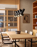 Domino 35-in Black LED Linear Pendant - LP17435-BK-UNV