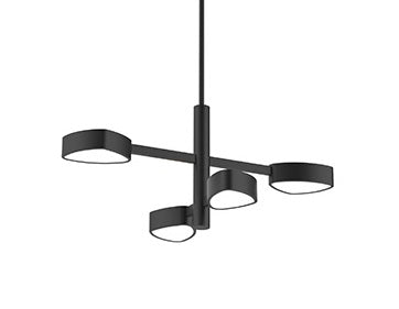 Northern Marches 4 Light Chandelierc - DVP45424EB-OP